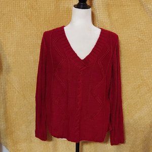 EUC Linda Matthews heavy knit sweater